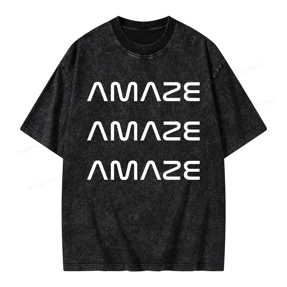 Pagewings Amaze Unisex Washed T-shirt