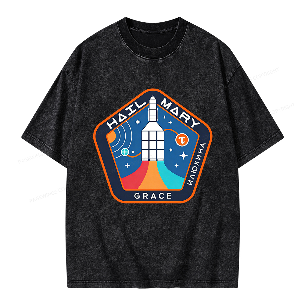 Pagewings Read Sci-Fi Unisex Washed T-shirt