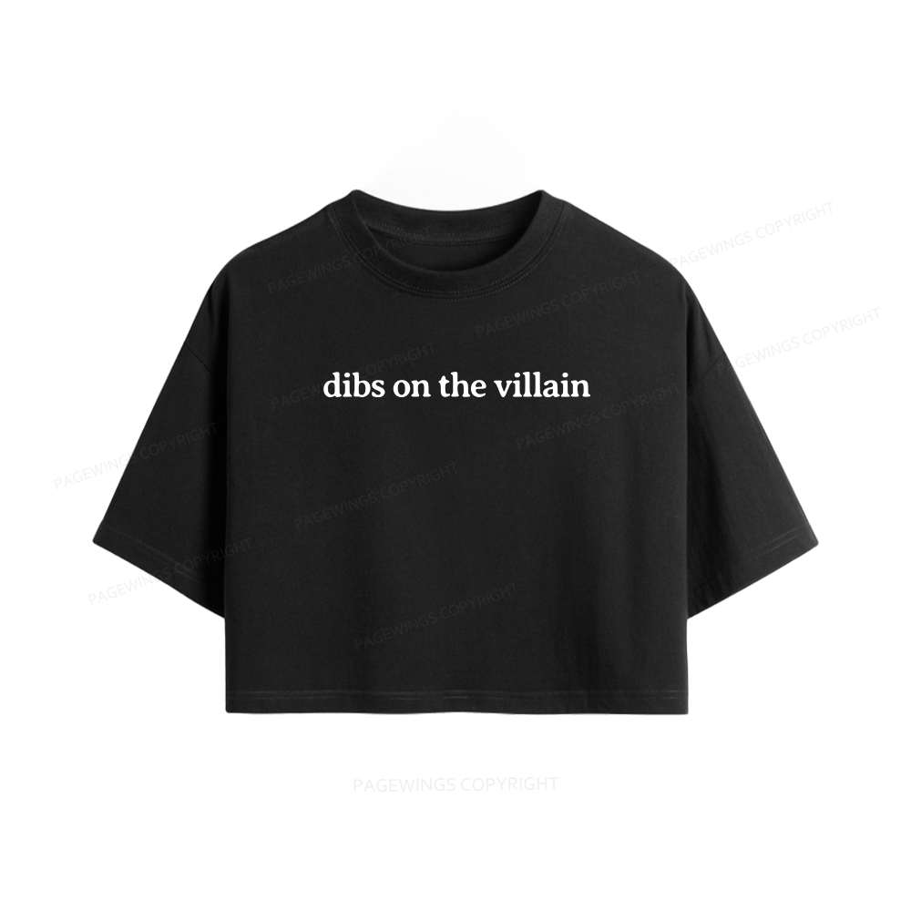 Pagewings Dibs On The Villain Women Crop Tops
