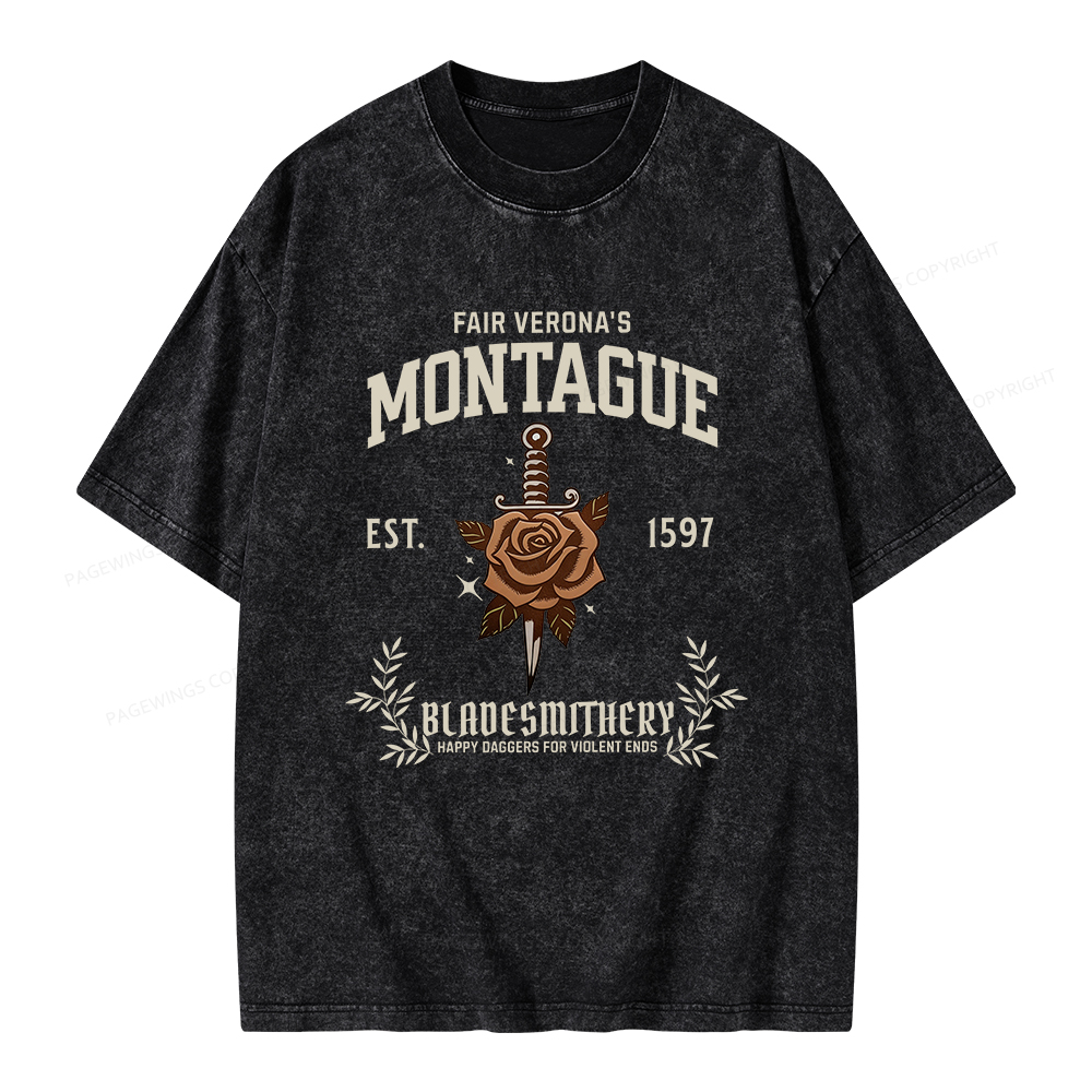 Pagewings Montague Unisex Washed T-shirt
