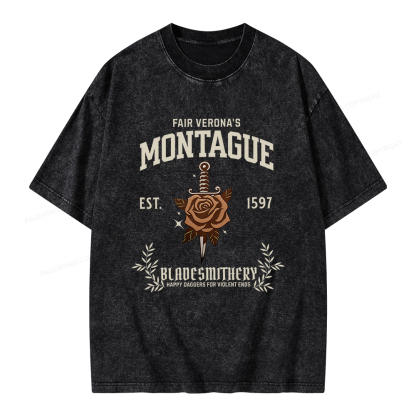 Pagewings Montague Unisex Washed T-shirt