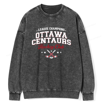 Pagewings Hockey Romance Unisex Washed Sweatshirt