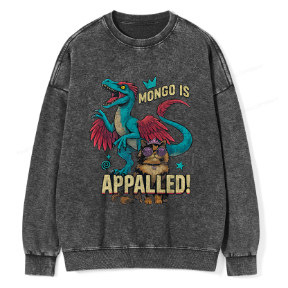Pagewings Mongo Is Appalled Unisex Washed Sweatshirt