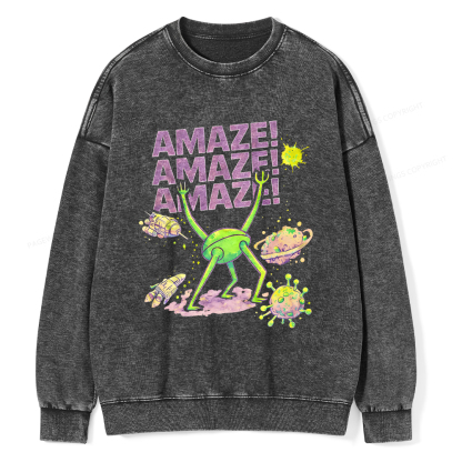 Pagewings Amaze Unisex Washed Sweatshirt
