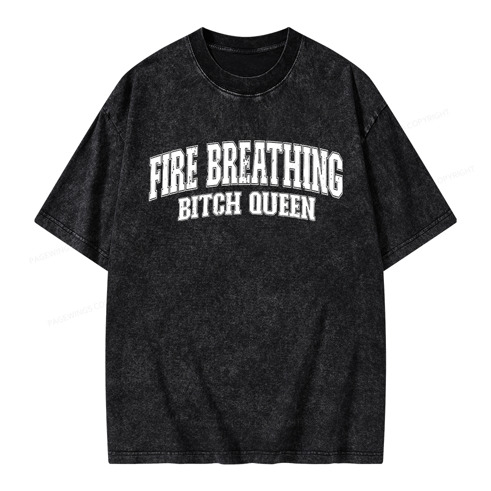 Pagewings Bookish Queen Unisex Washed T-shirt