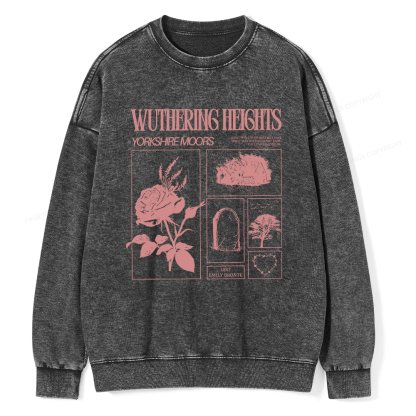 Pagewings Literary Quote Unisex Washed Sweatshirt