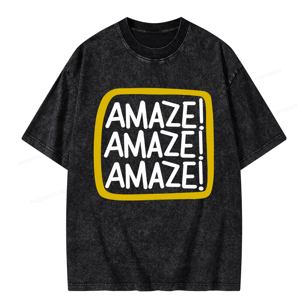 Pagewings Amaze Unisex Washed T-shirt