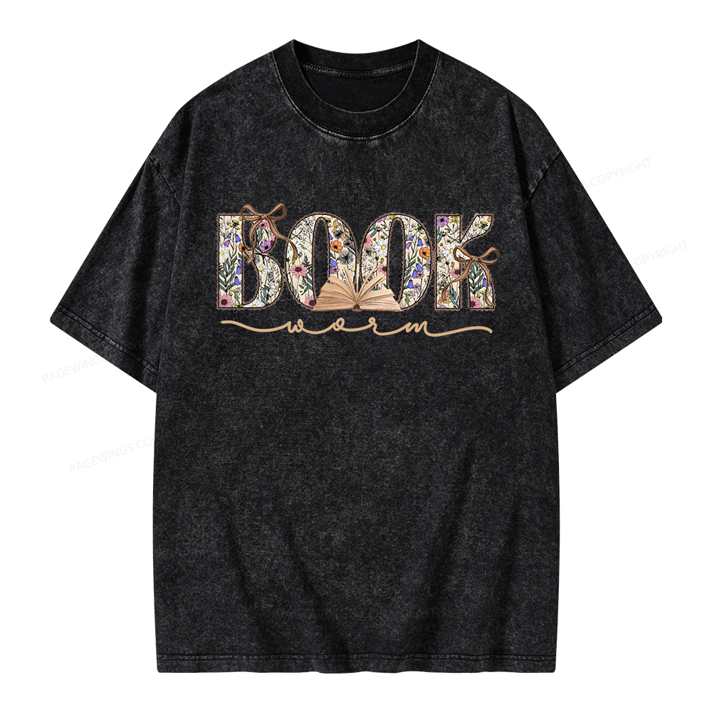 Pagewings Bookworm Unisex Washed T-shirt