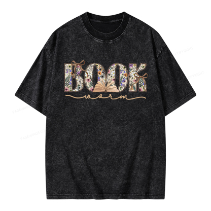 Pagewings Bookworm Unisex Washed T-shirt