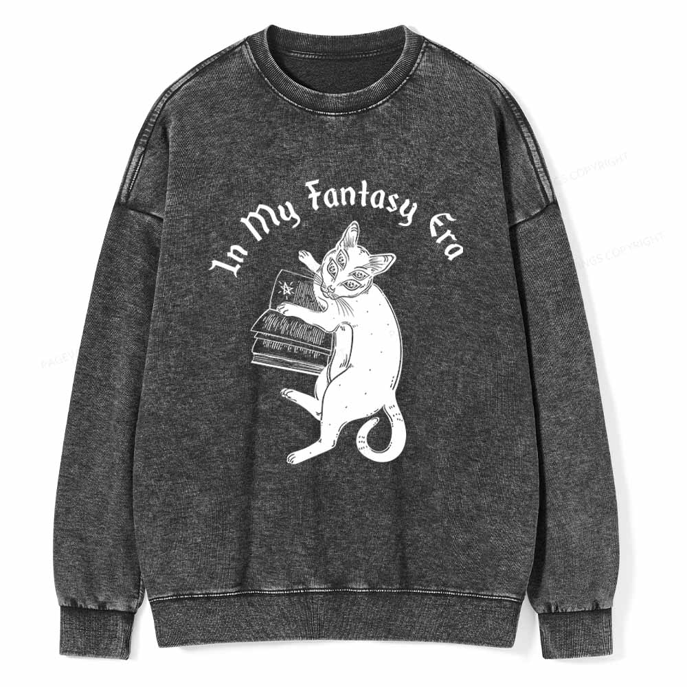 Pagewings In My Fantasy Era Unisex Washed Sweatshirt
