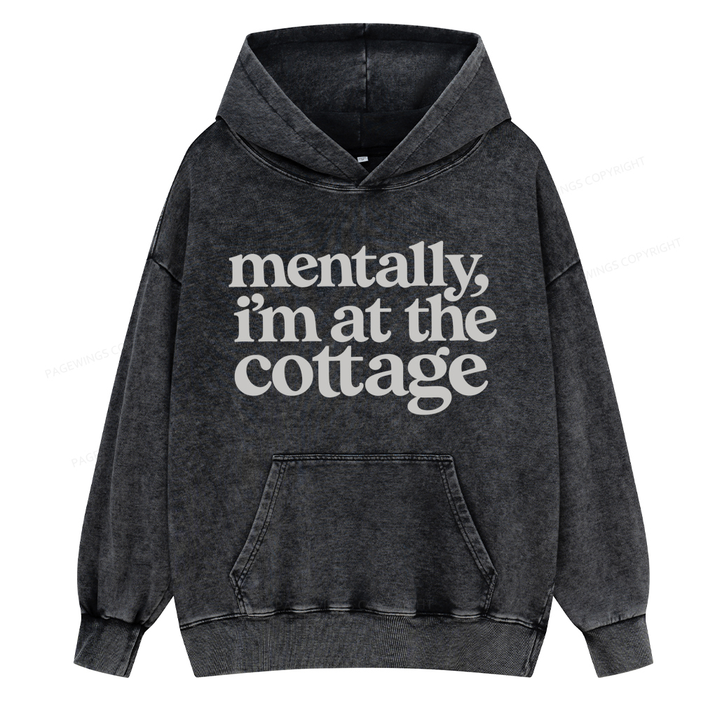 Pagewings At The Cottage Unisex Washed Hoodie