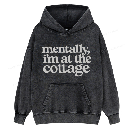 Pagewings At The Cottage Unisex Washed Hoodie
