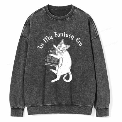 Pagewings In My Fantasy Era Unisex Washed Sweatshirt