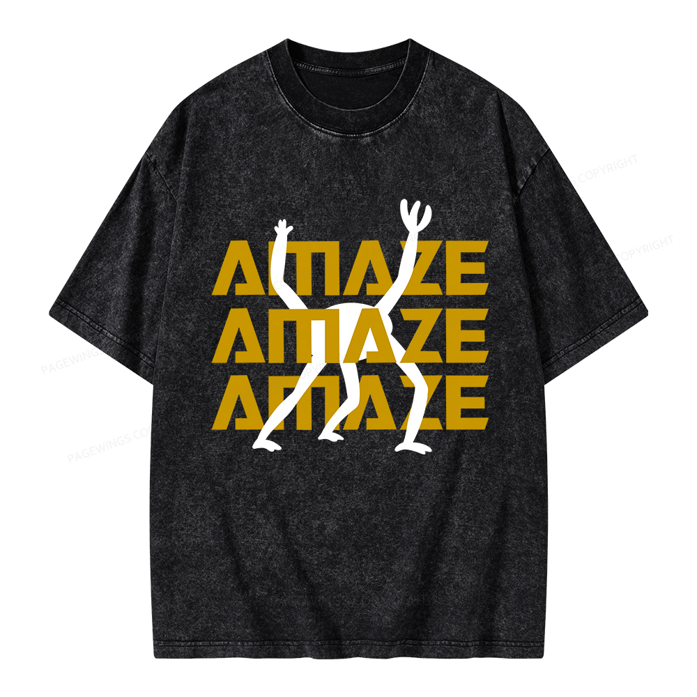 Pagewings Amaze Unisex Washed T-shirt