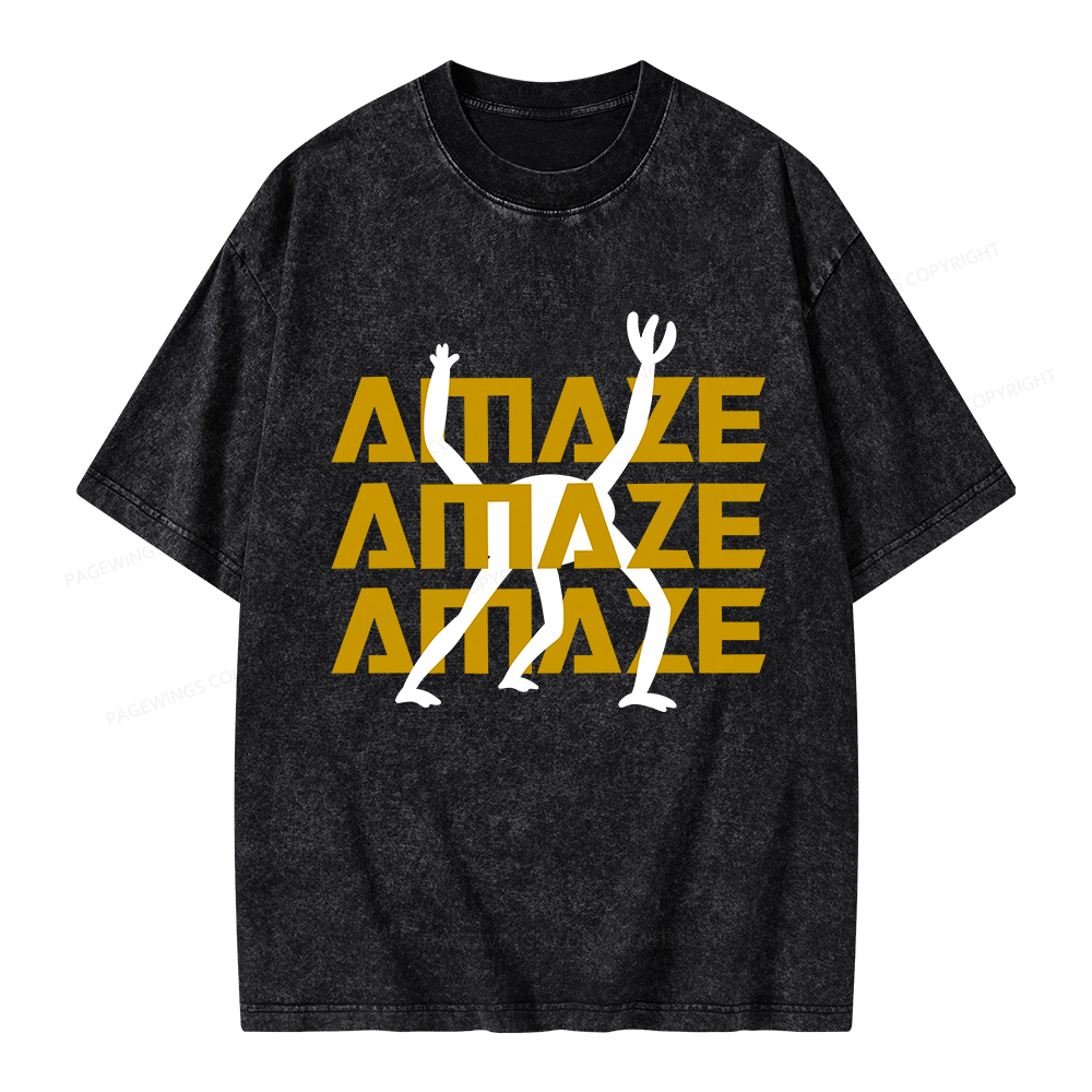 Pagewings Amaze Unisex Washed T-shirt
