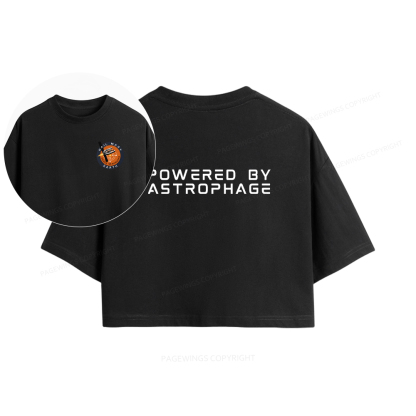 Pagewings Powered By Astrophage Women Crop Tops