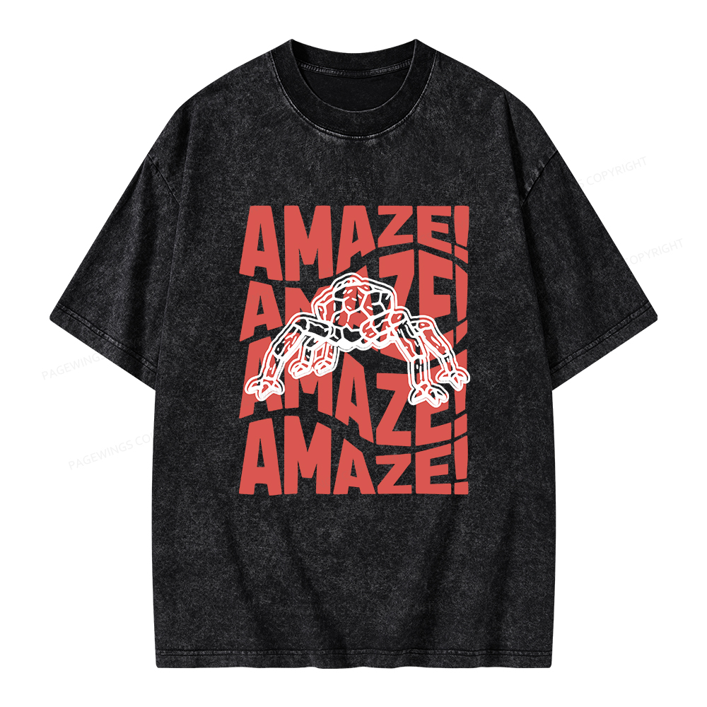 Pagewings Amaze Space Unisex Washed T-shirt