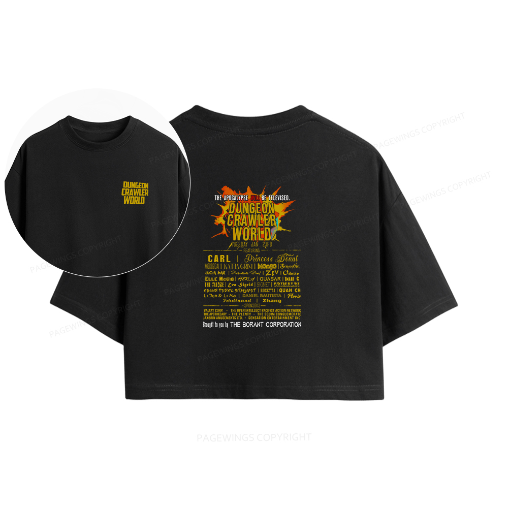 Pagewings Fuel Your Imagination With Sci-Fi World Tour Women Crop Tops