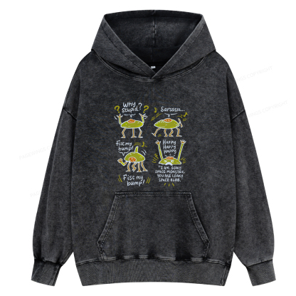 Pagewings Rocky Amaze Book lover Unisex Washed Hoodie