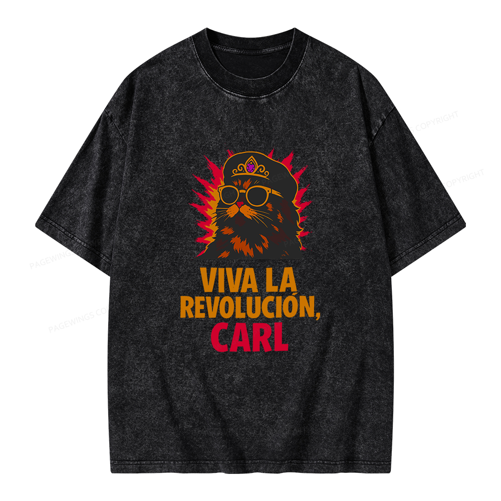 Pagewings Viva La Revolucion Unisex Washed T-shirt