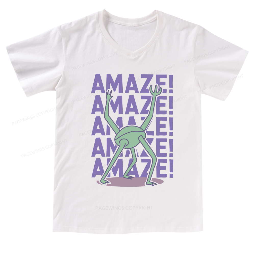 Pagewings Rocky Amaze V-neck T-shirt