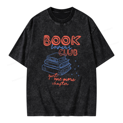 Pagewings Book Lovers Club Unisex Washed T-shirt