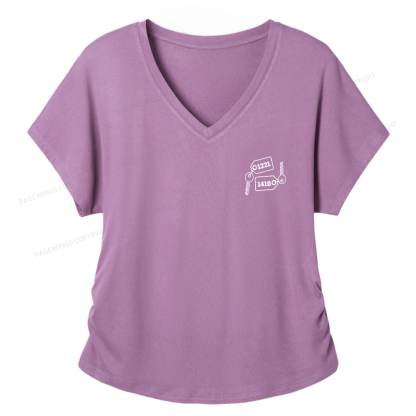 Pagewings Room Numbers Women's Modal V-neck T-shirt  