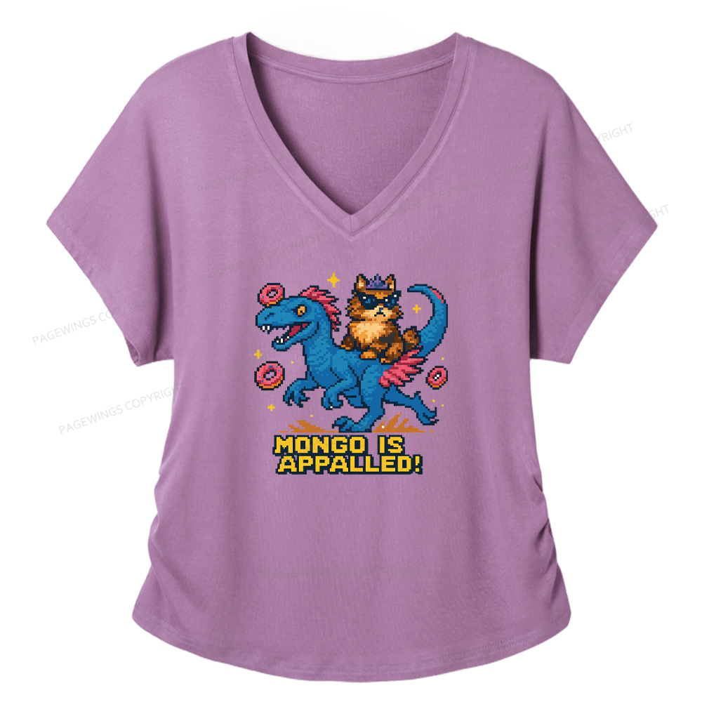 Pagewings Mongo Is Appalled Women's Modal V-neck T-shirt  
