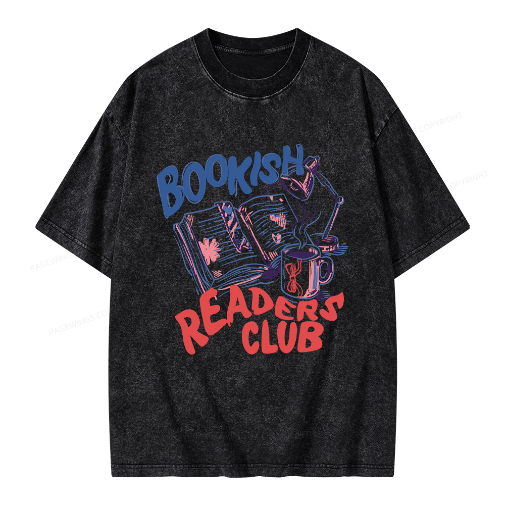 Pagewings Bookish Readers Club Unisex Washed T-shirt