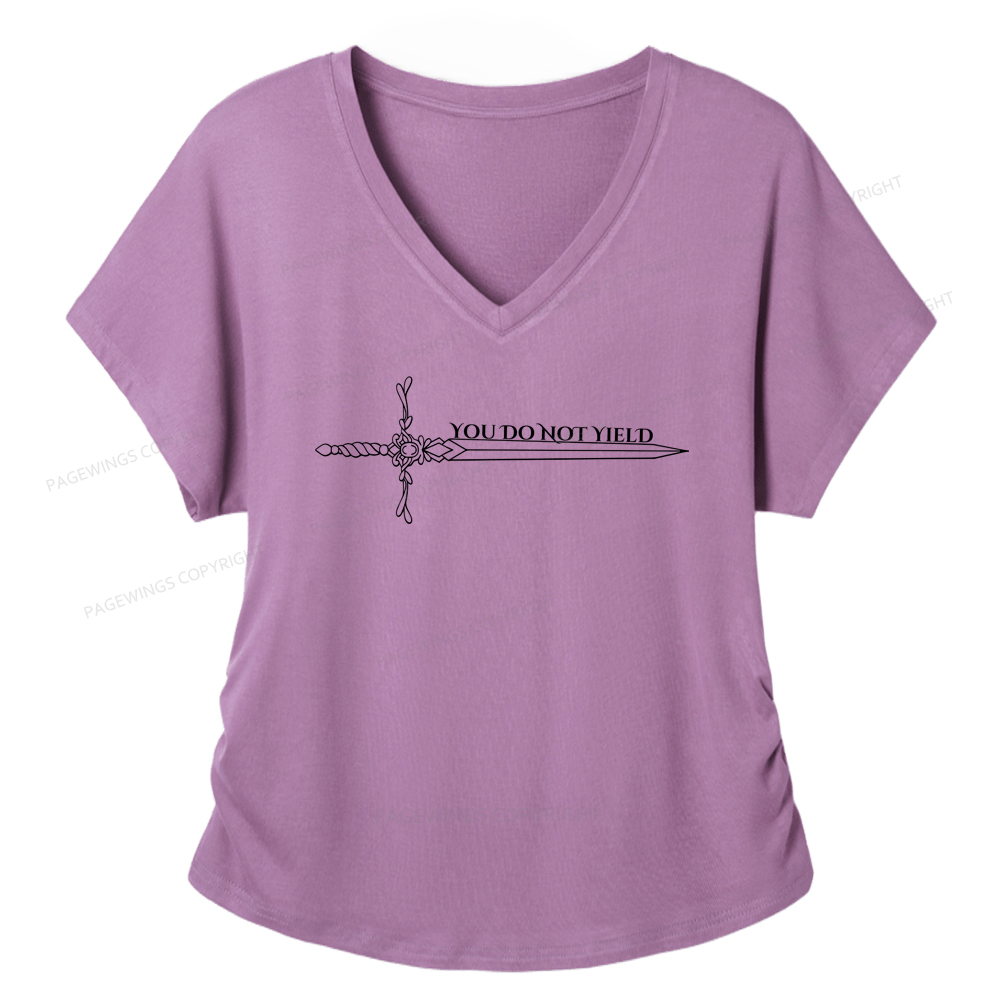 Pagewings You Do Not Yield Women's Modal V-neck T-shirt  