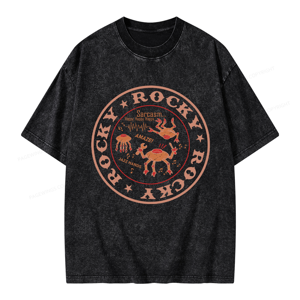 Pagewings Vintage Rocky Unisex Washed T-shirt