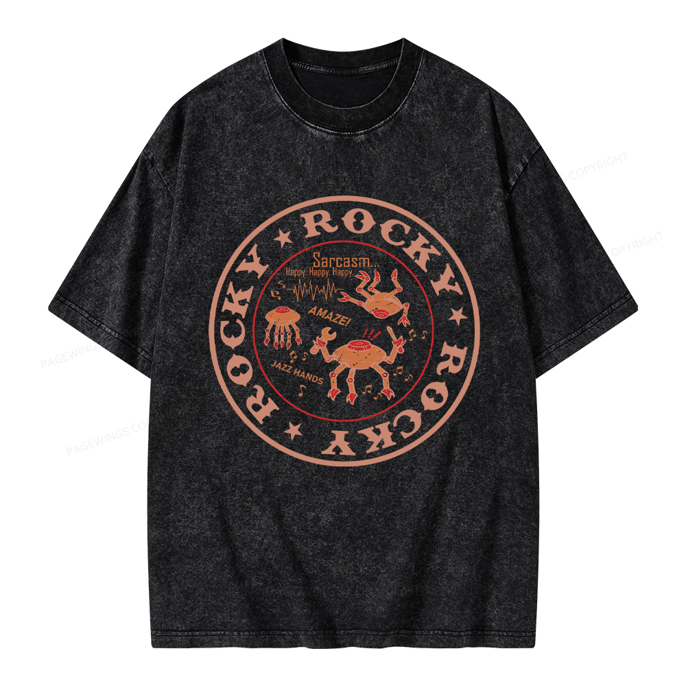 Pagewings Vintage Rocky Unisex Washed T-shirt