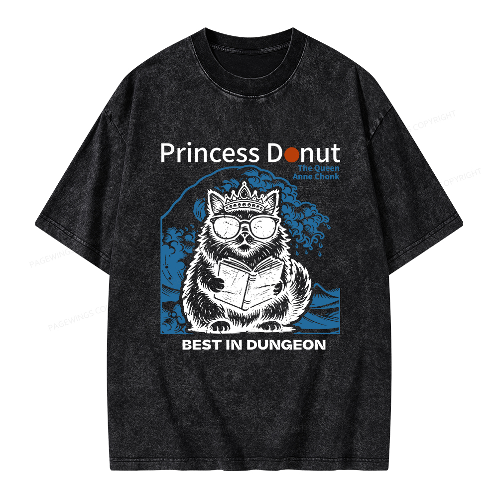 Pagewings Princess Donut Unisex Washed T-shirt