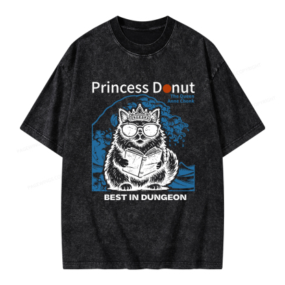 Pagewings Princess Donut Unisex Washed T-shirt