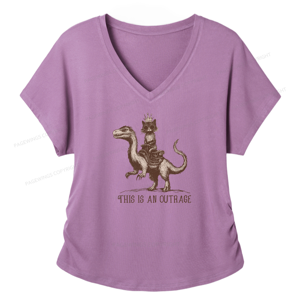 Pagewings Sci-Fi Book Lovers Soft Women's Modal V-neck T-shirt
