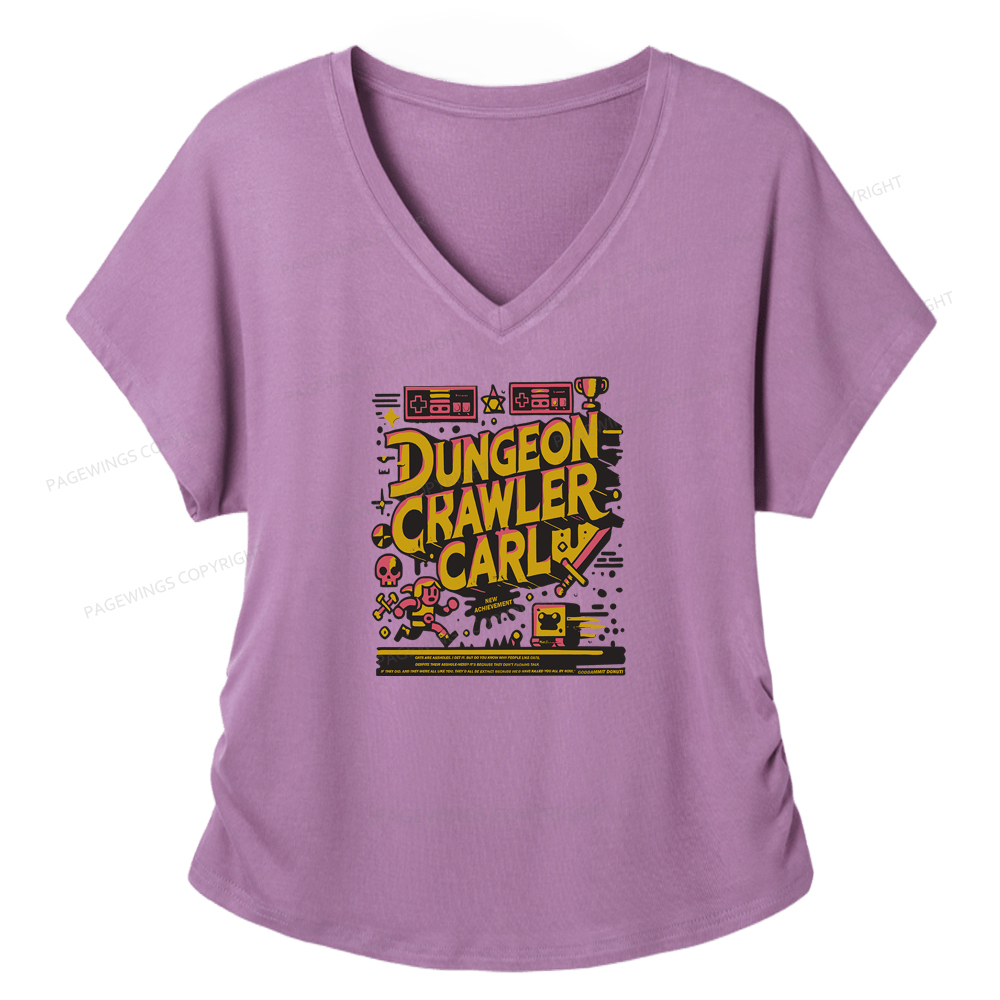 Pagewings Book New Achievement Soft Women's Modal V-neck T-shirt