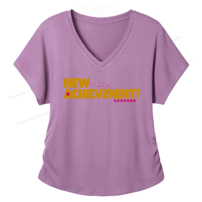 Pagewings New Achievement Soft Women's Modal V-neck T-shirt
