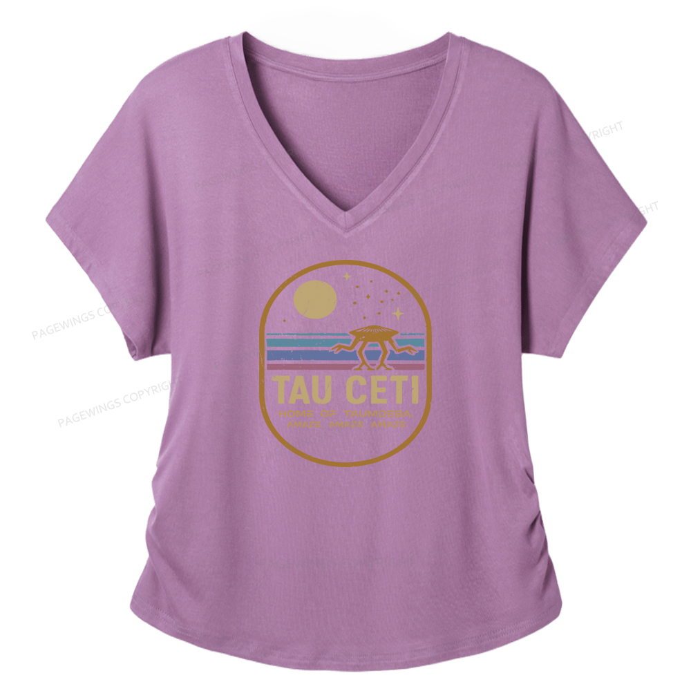 Pagewings Amaze Soft Women's Modal V-neck T-shirt