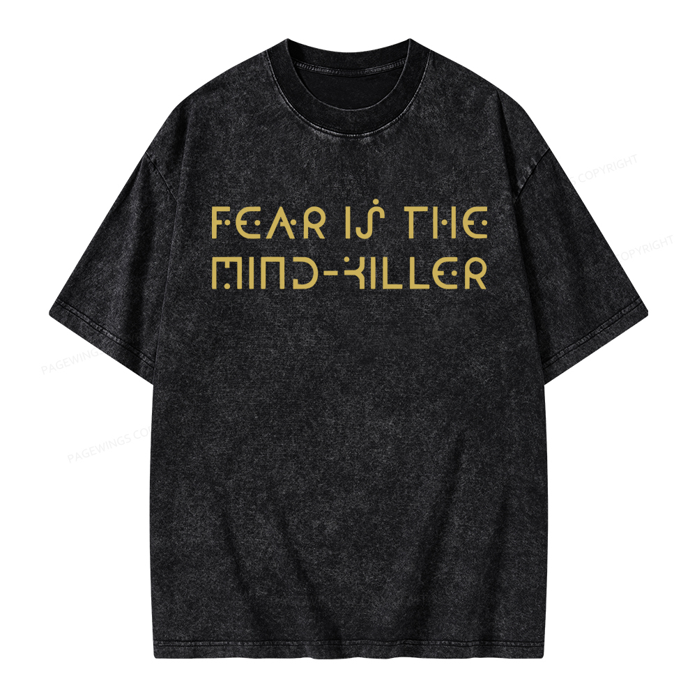Pagewings Fear Is The Mind-Killer Unisex Washed T-shirt