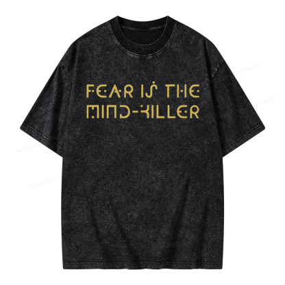 Pagewings Fear Is The Mind-Killer Unisex Washed T-shirt