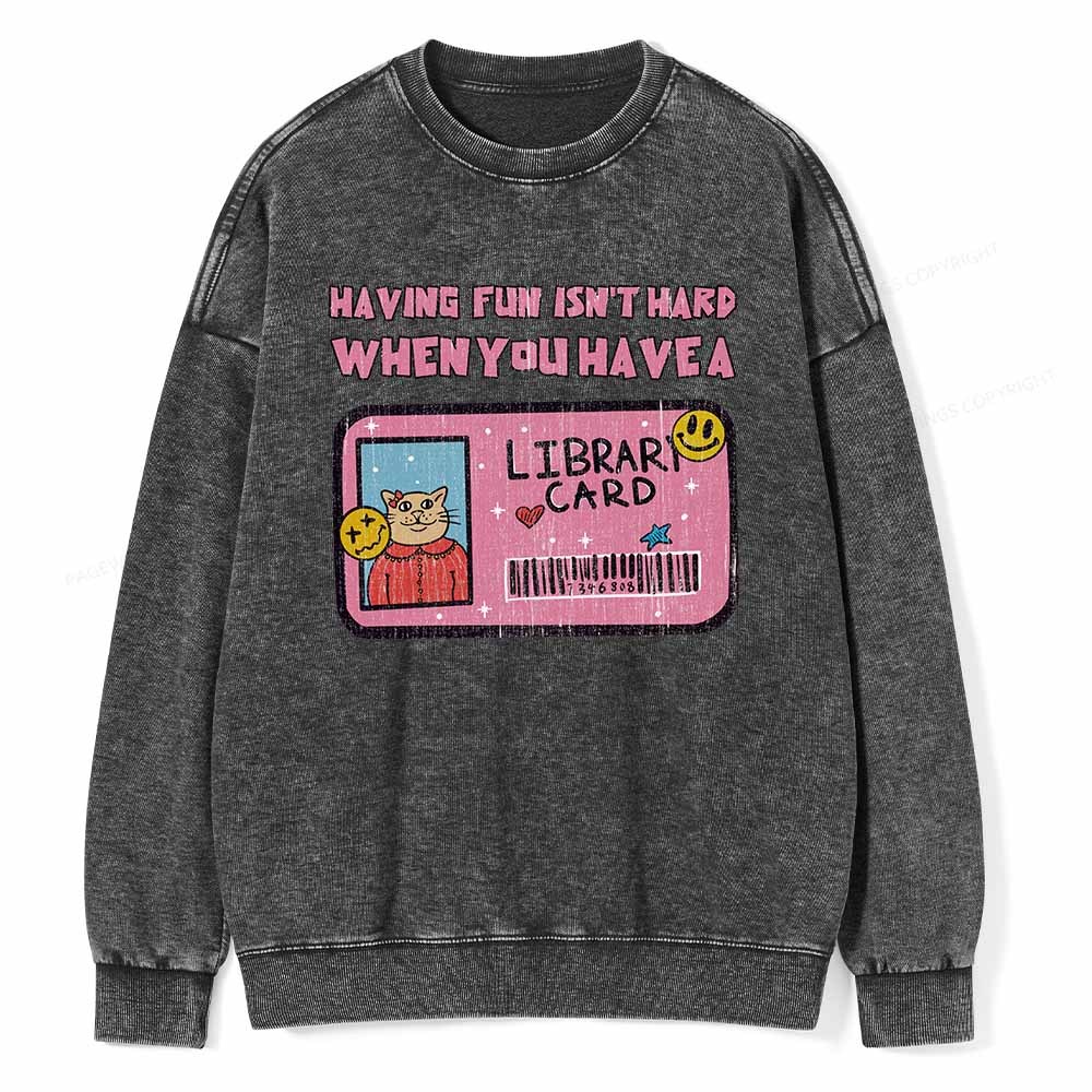 Pagewings Do You Even Read Unisex Washed Sweatshirt