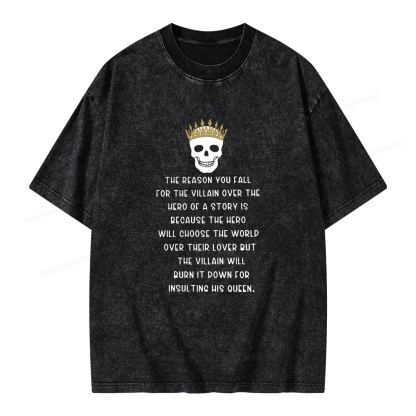 Pagewings Villain Unisex Washed T-shirt