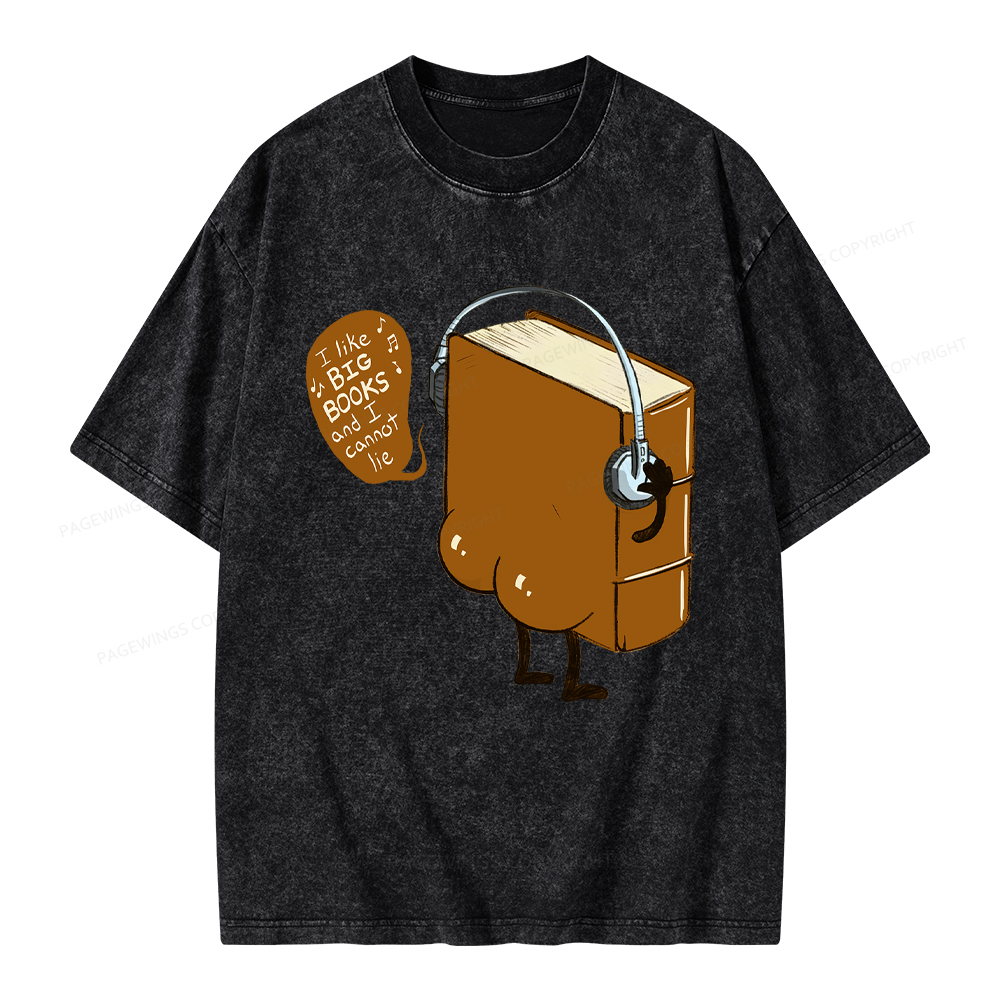 Pagewings Big Books Unisex Washed T-shirt