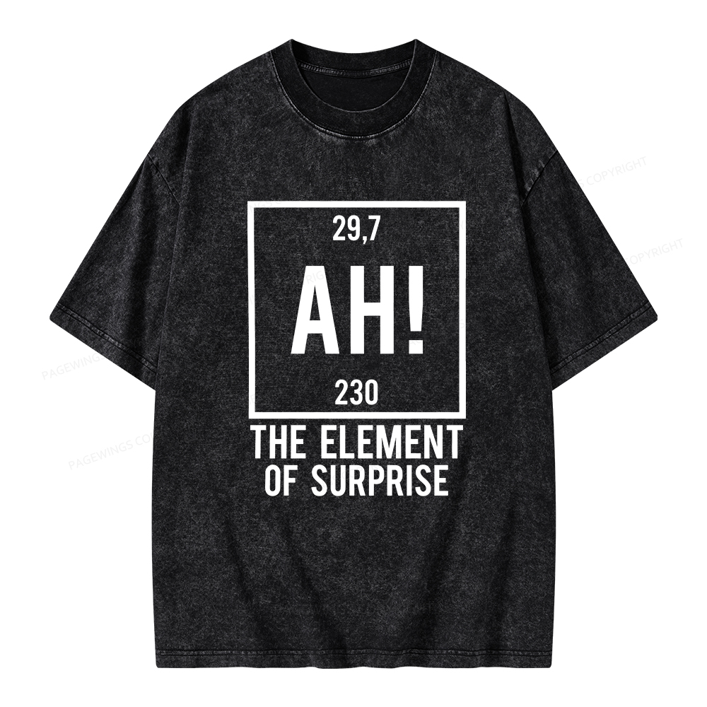 Pagewings Element Of Surprise Unisex Washed T-shirt