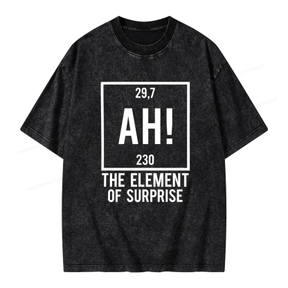 Pagewings Element Of Surprise Unisex Washed T-shirt