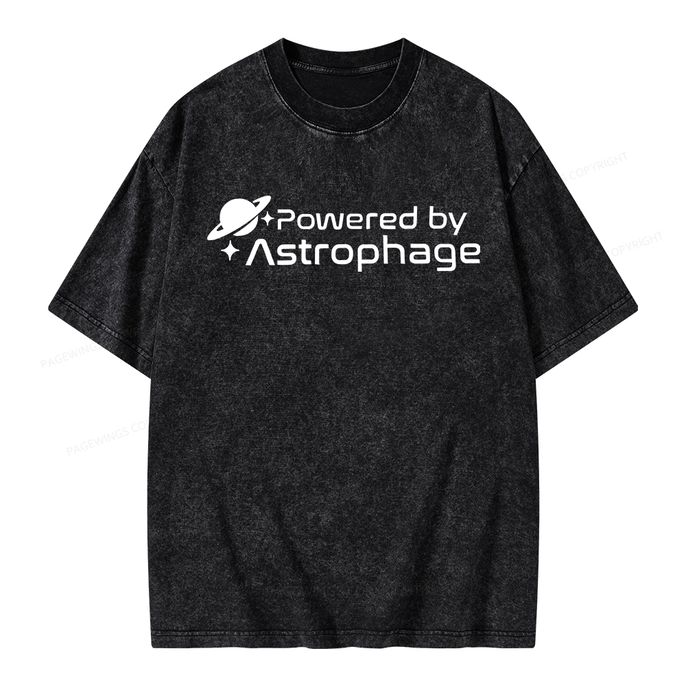 Pagewings Powered By Astrophag Unisex Washed T-shirt