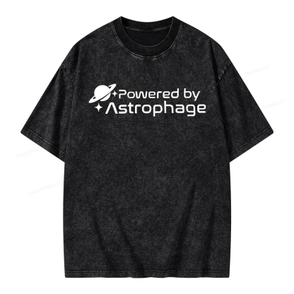 Pagewings Powered By Astrophag Unisex Washed T-shirt