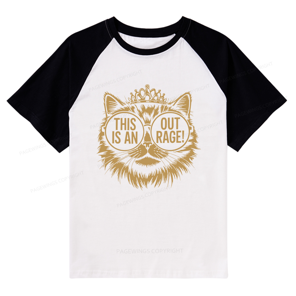 Pagewings This Is An Outrage Raglan T-shirt