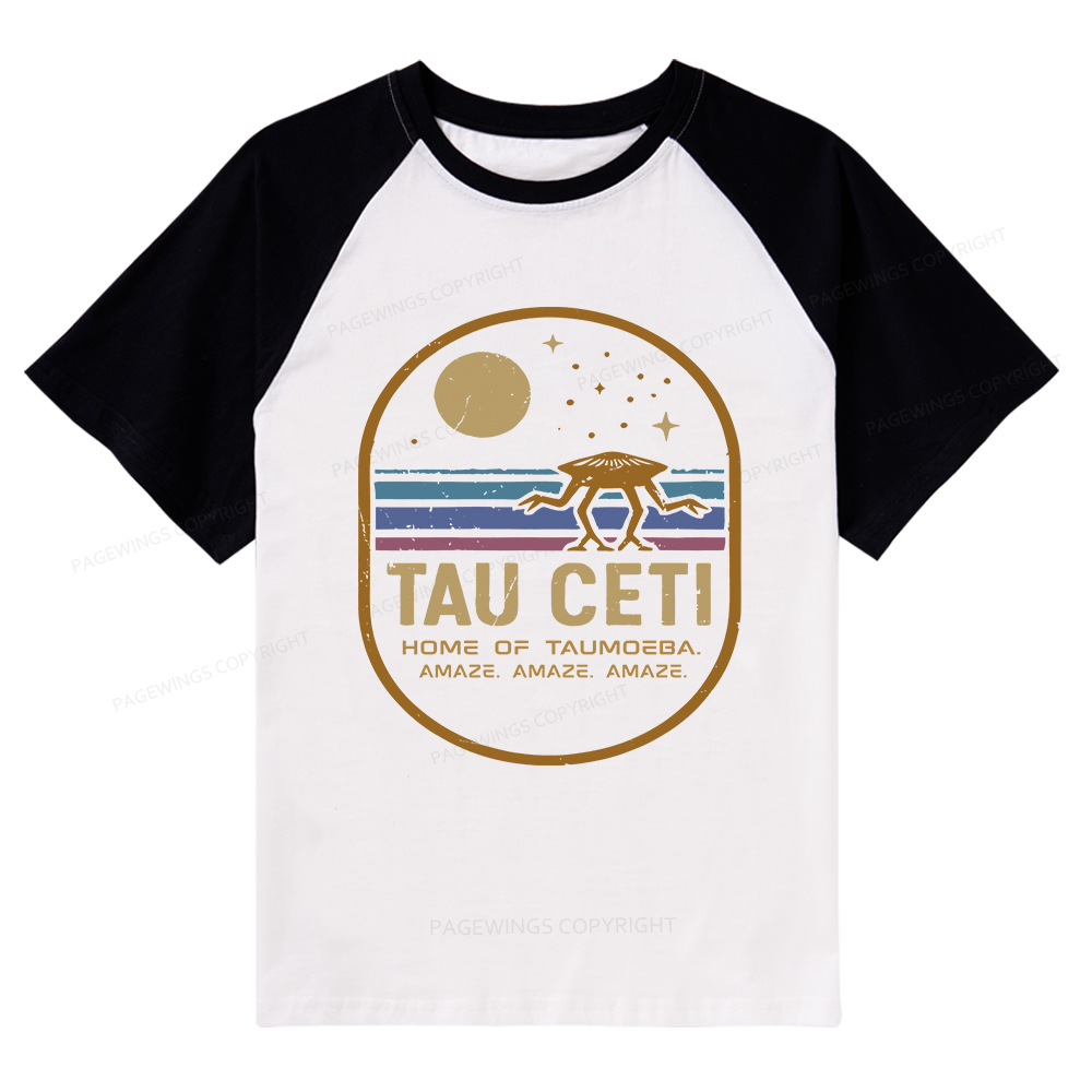 Pagewings Sci‑Fi Fan Raglan T-shirt
