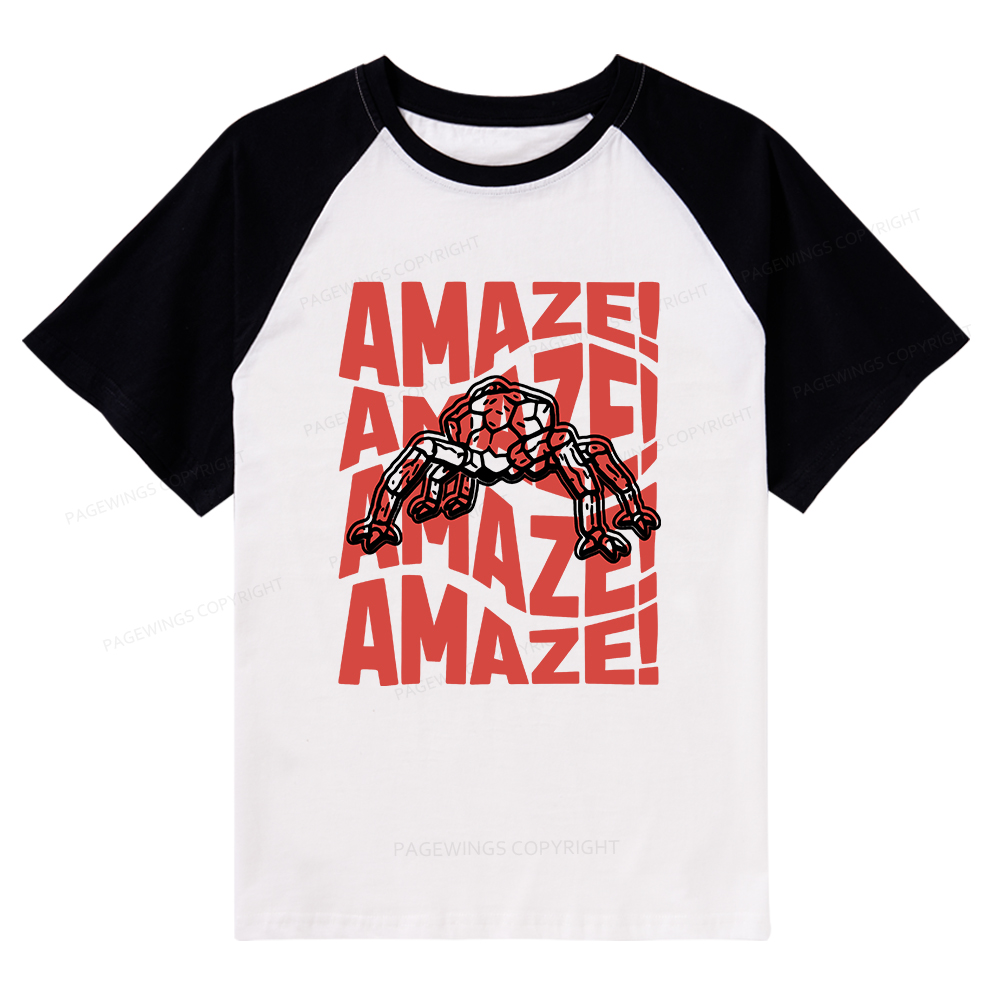 Pagewings Space Raglan T-shirt